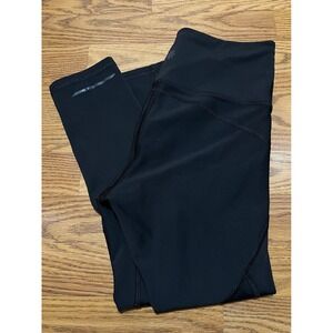 Athleta Womens Power Black Capri Crop Yoga Leggings Slit Size XS